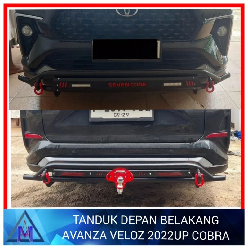 Paket Tanduk Depan Belakang Avanza Veloz 2022 2023 2024 2025 Cobra Bumper Depan Belakang Avanza Velo