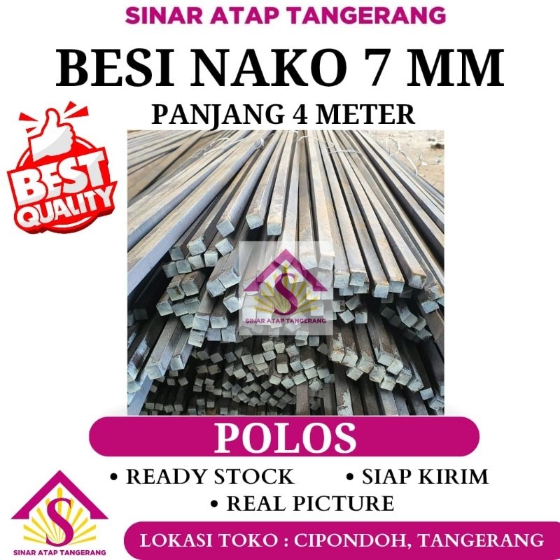 Besi Nako 7 mm Panjang 4 Meter