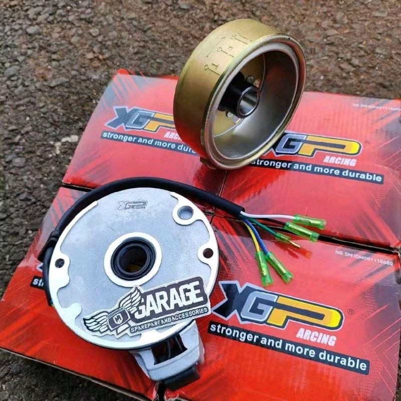 Spul Grand Engkel Non Starter 12Volt Fullset Magnet PNP Spull Lampu Fullwave Win