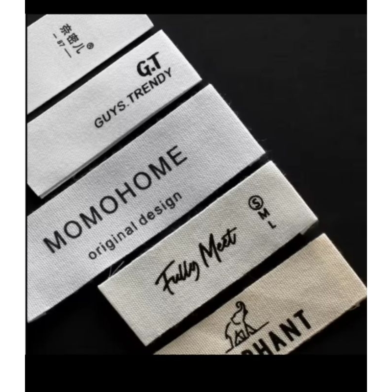 

Label Baju / Label hijab / Label Woven Damask Subtitute