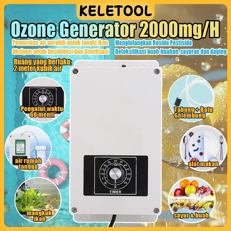 Generator Ozon Air Tetap Dingin Plunge Bersih Filter Plunge Dingin Gelembung Ozon Menghasilkan Gener