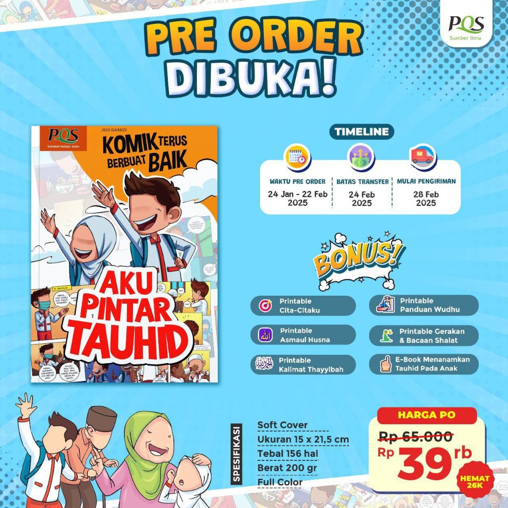 Aku Pintar Tauhid Komik Terus Berbuat Baik Buku Anak Islam Full Color 20 Cerita Seru Penerbit Pqs