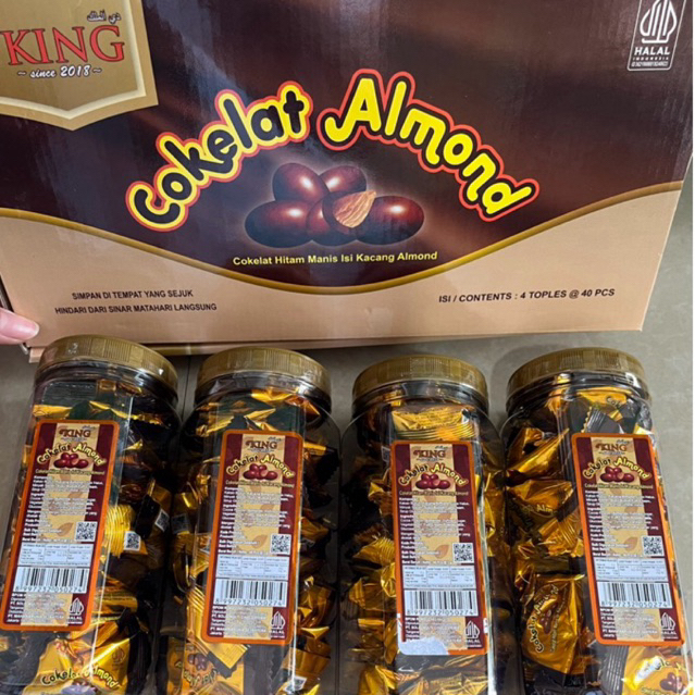 

[READY STOCK] COKELAT ALMOND ISI 4 BOTOL | PAKET LEBARAN | COKELAT ALMOND | HAMPERS D'KING