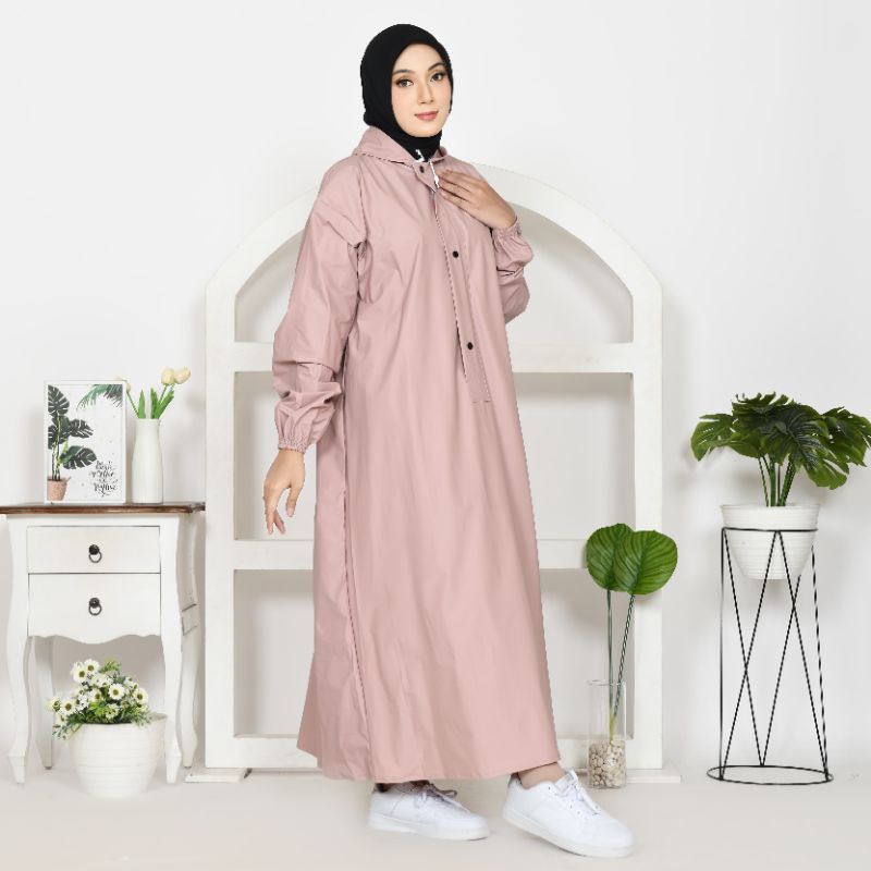 Mantel Jashujan Gamis Muslimah Wanita Dewasa Premium