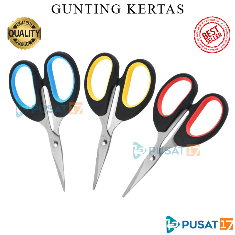 

PUSAT17 GUNTING KERTAS SERBAGUNA GUNTING SEKOLAH KANTOR GUNTING KERTAS WARNA MIX HITAM GUNTING WARNA GUNTING STAINLESS STEEL OFFICE SCISSORS