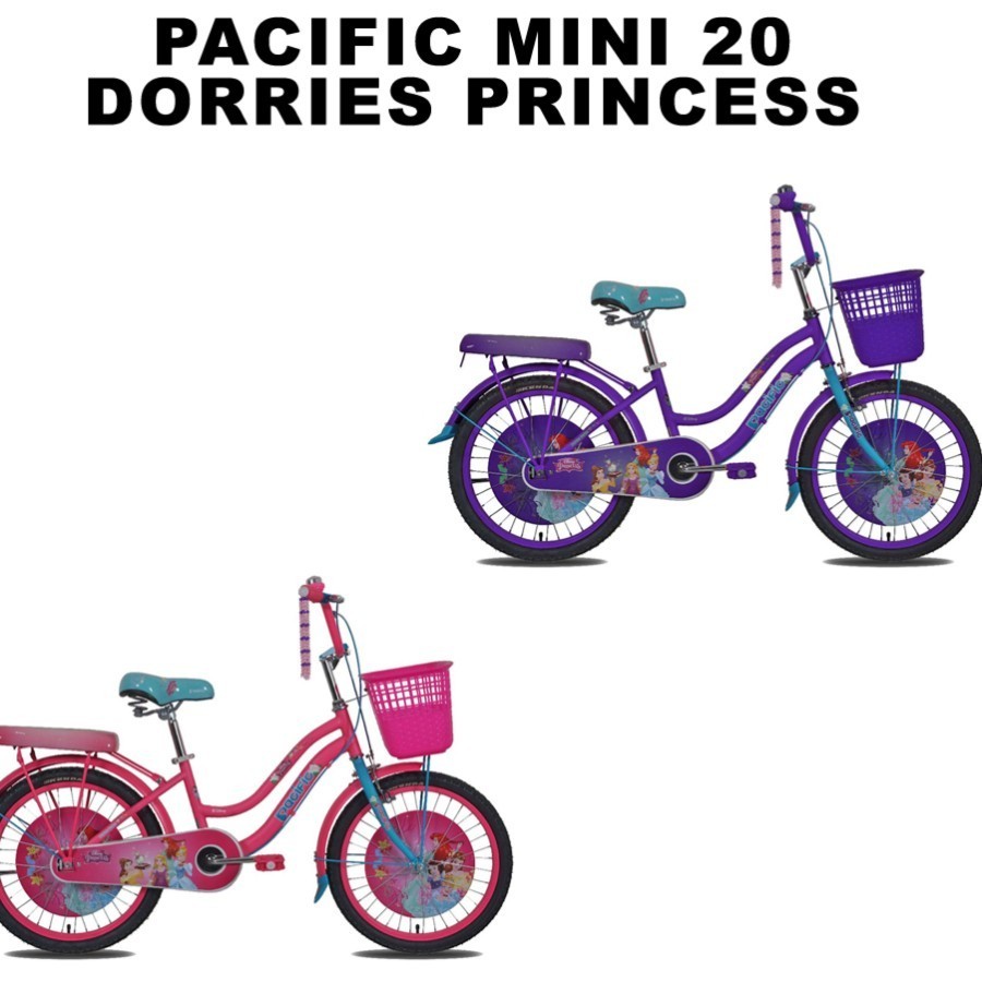 Sepeda 20 Mini Dorries Princess Pacific / Sepeda Mini / Sepeda anak - Pink