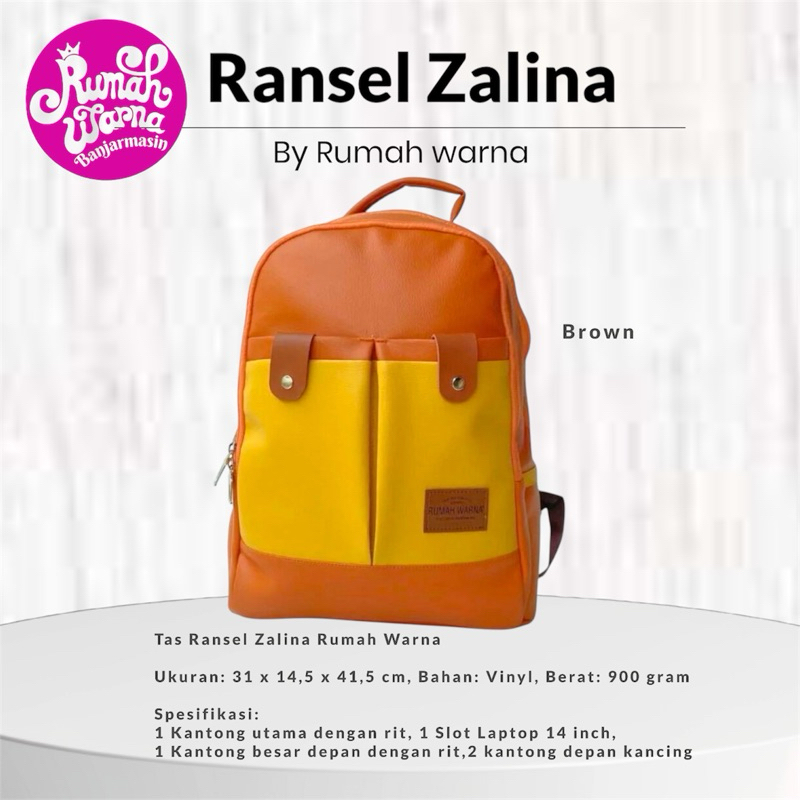 Tas Ransel Zalina Rumah Warna