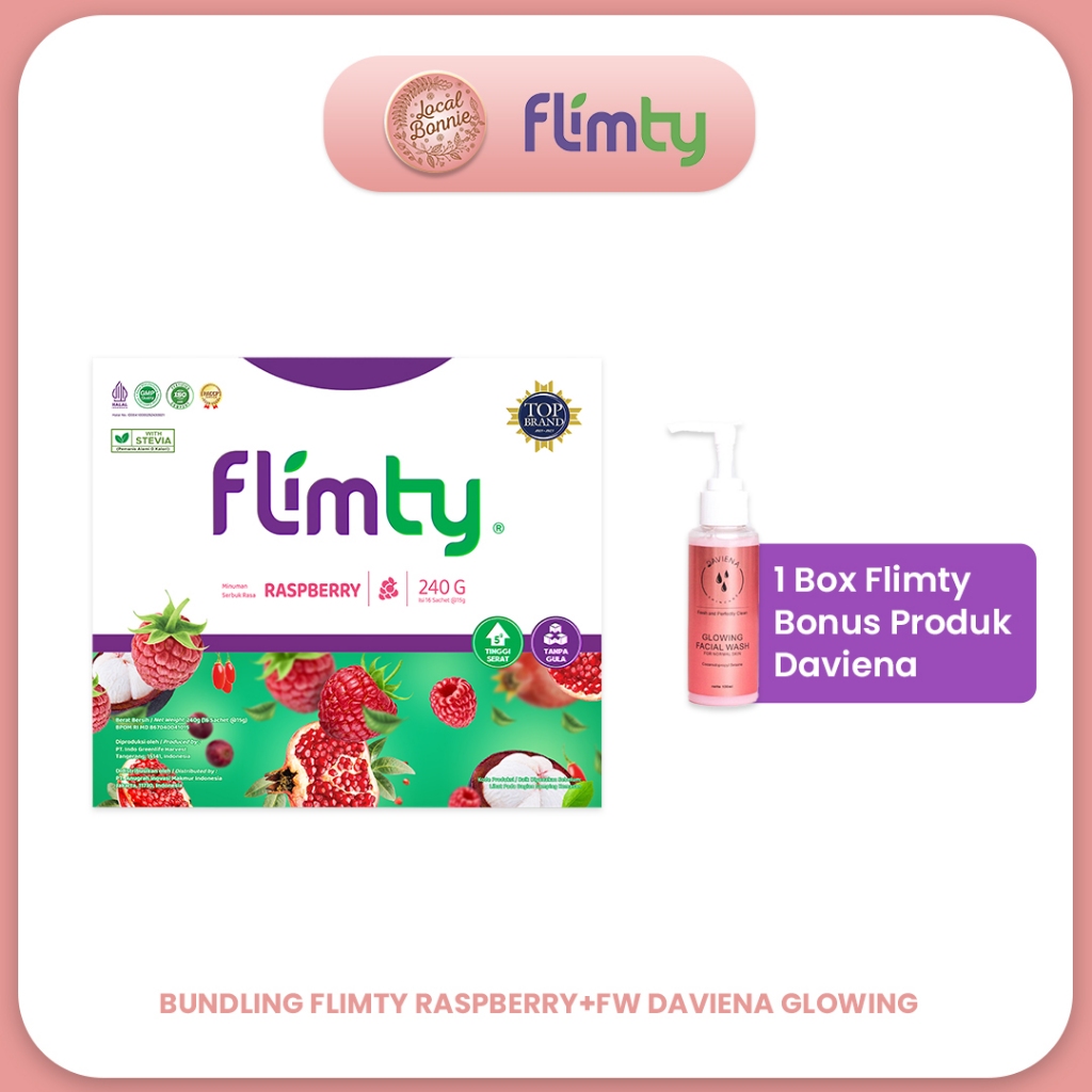 

Flimty Fiber || 1 Box isi 16 Sachet BONUS Produk Daviena | Bundling 2 Box Paket Lebih Hemat! - Fit Slim and Healthy Solusi Diet Paling Ampuh Diet Detox