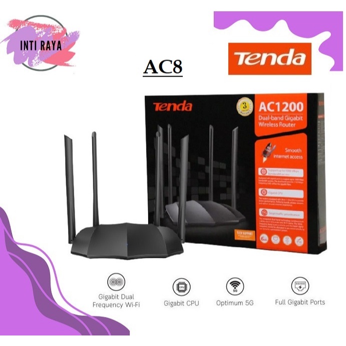 Tenda AC8 AC1200M Router WiFi