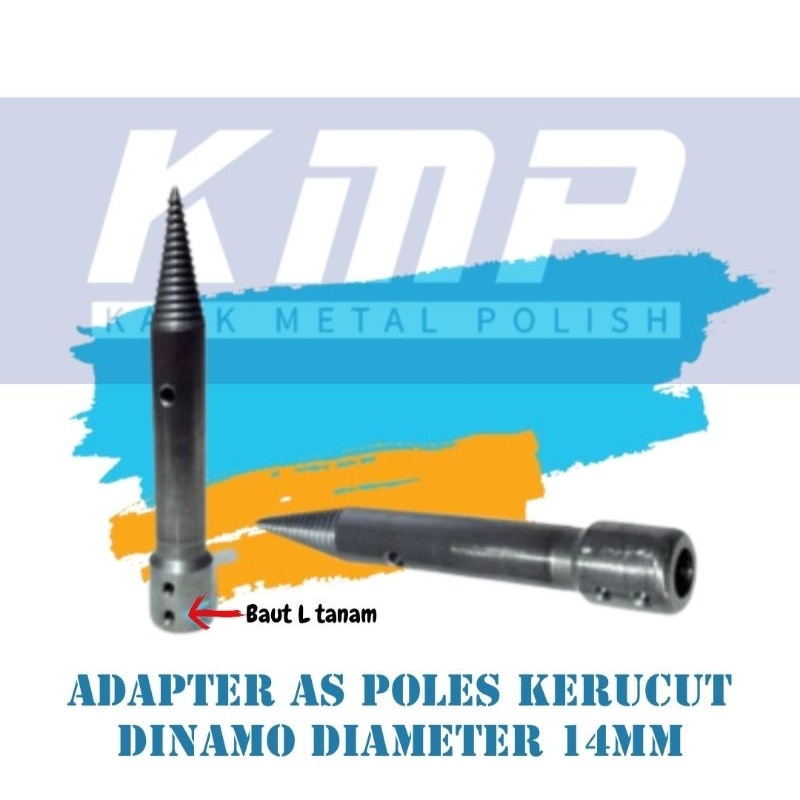Adapter As Poles Kerucut Dinamo Diameter 14mm