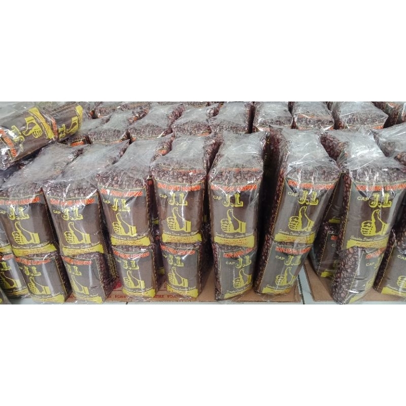 

kopi lampung, kopi asli 100% biji kopi lampung berat 500 gr