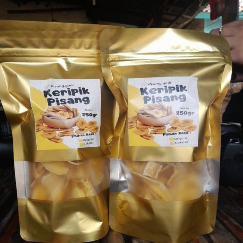 

Pisang.godi Keripik Pisang Kelapa Cokelat 250gr
