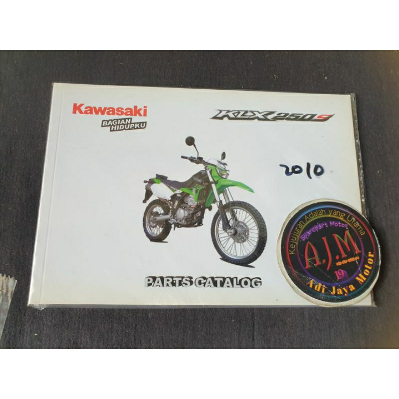 Buku Part Catalog Katalog Copian Kawasaki KLX250S KLX 250 S 2010