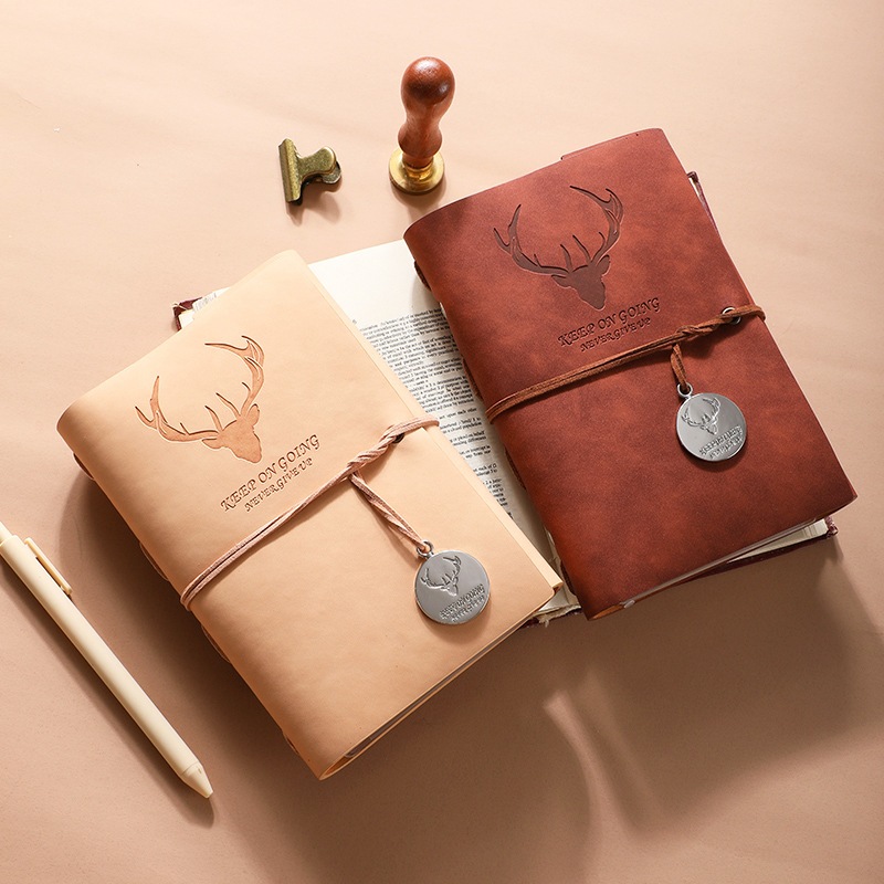 

[Artopia] Binder Leather Deer A6 6 Ring Set Suede Kulit Estetik Keep on Going
