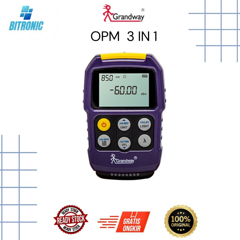 OPM MINI GRANDWAY 3in1 /optical power meter grandway 3 in 1/ opm mt500