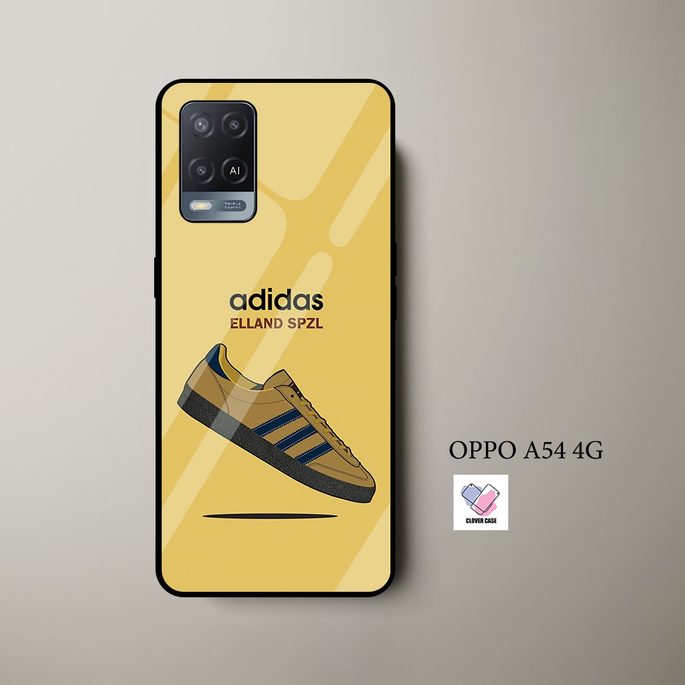 [AR73]  Case Glossy Case | OPPO A54 4G | CASE KEKINIAN LUCU |  Casing Hp Kilau Motif ADIDAS