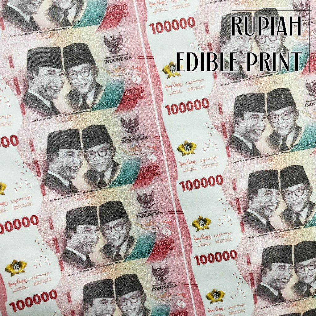 

Edible Print Rupiah | Icing Rupiah | 100 ribuan
