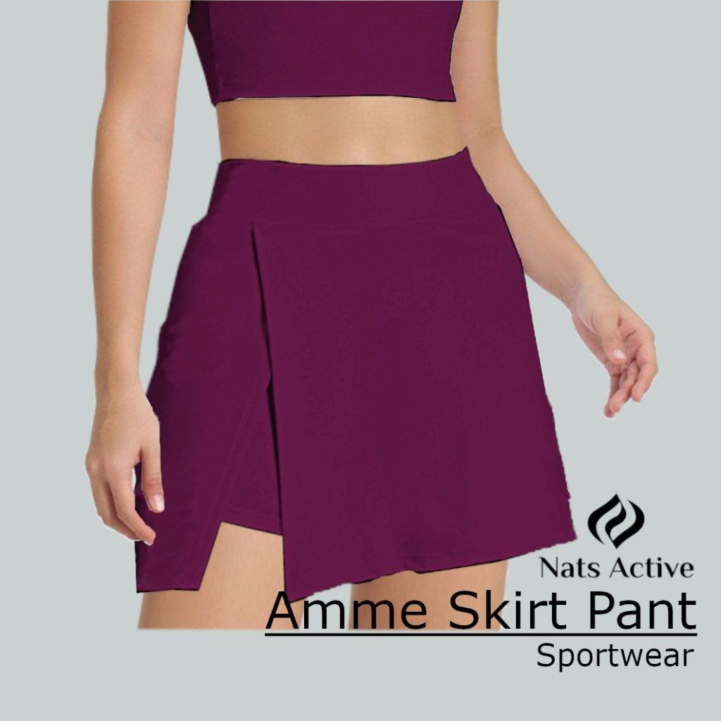 AMSKIRT ROK SENAM WANITA ROK OLAHRAGA AEROBIC POUNDFIT TRAMPOLIN