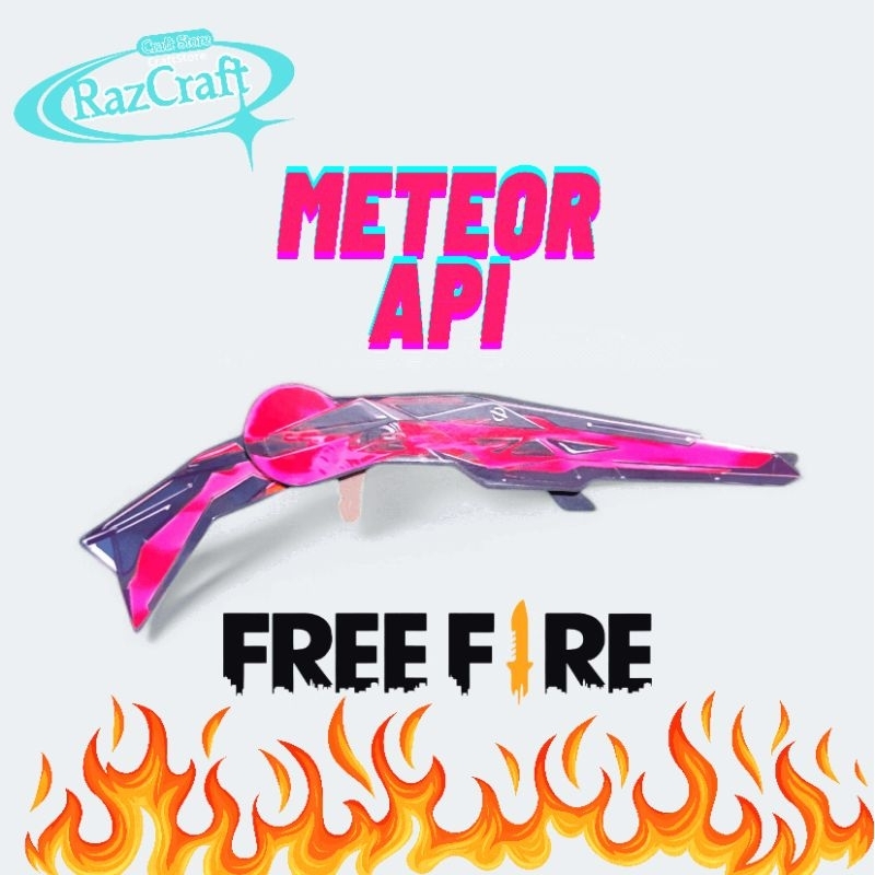 Mainan Anak Shotgun SG 2 Kayu Meteor Api FreeFire FF Peluru Karet