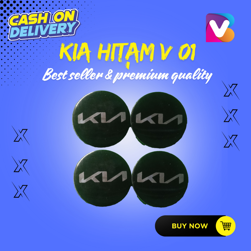 1pcs 60mm KIA Tutup velg Tutup Roda Dop Mobil Ring 14 15 New Font Hitam Silver