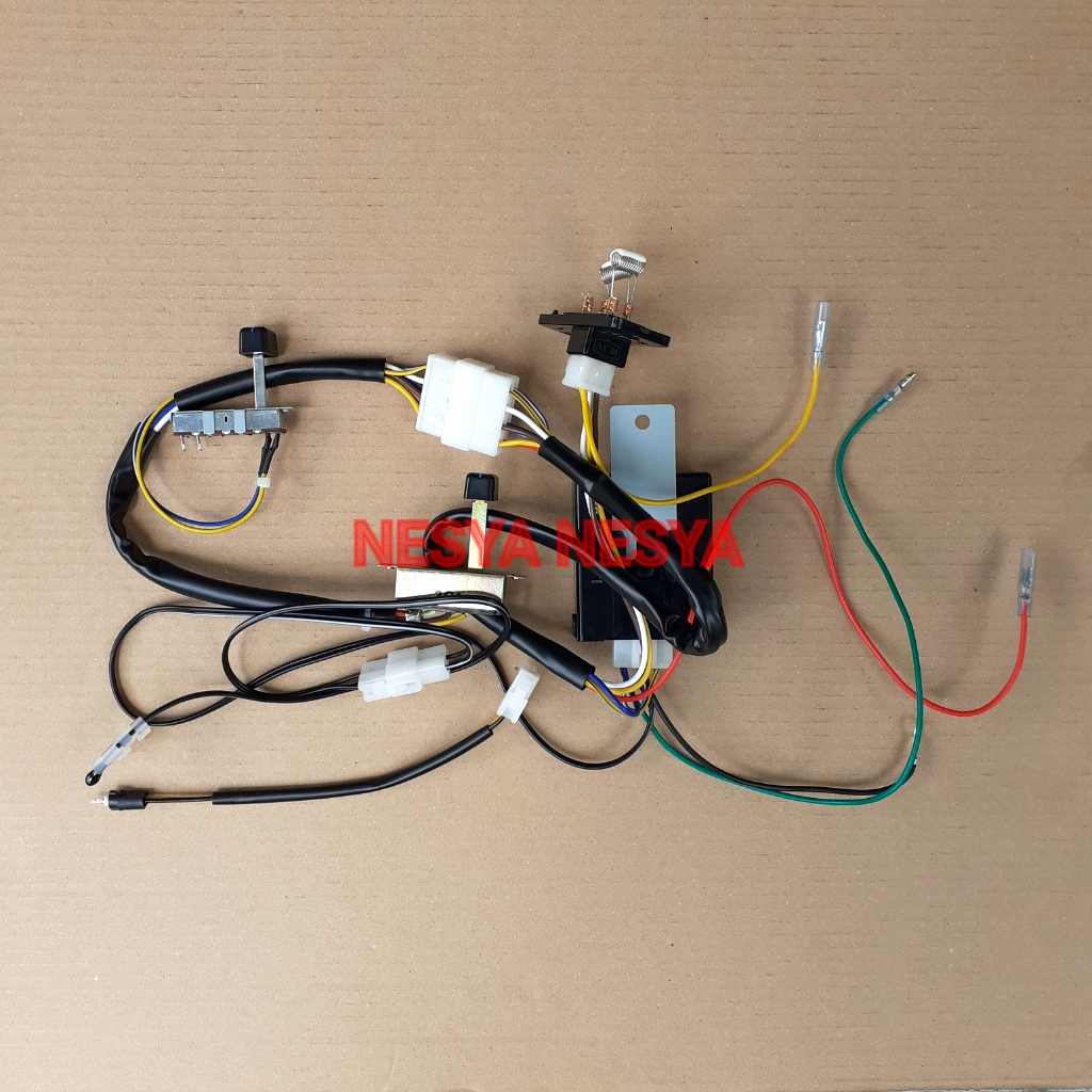 Panel Switch Skakel Saklar Knop Knob Geser Lengkap Satu Set Kabel Rangkaian + Ampli Amplifier ECU Mo