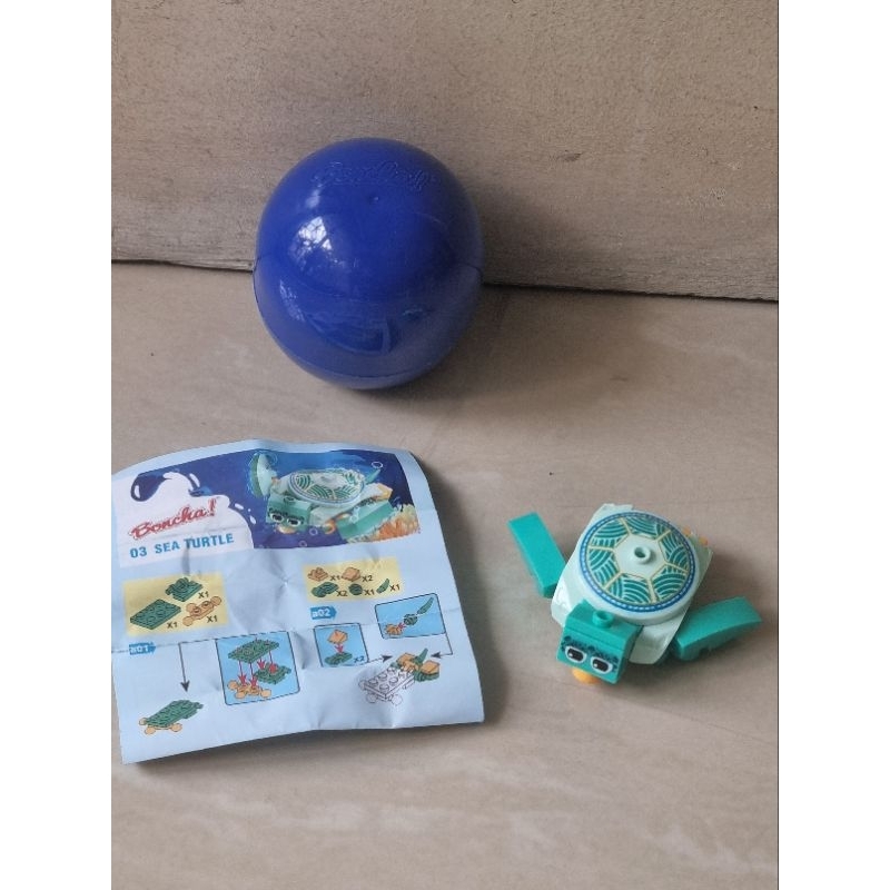 ya Boncha - lego block brick - sea turtle brick - animal brick