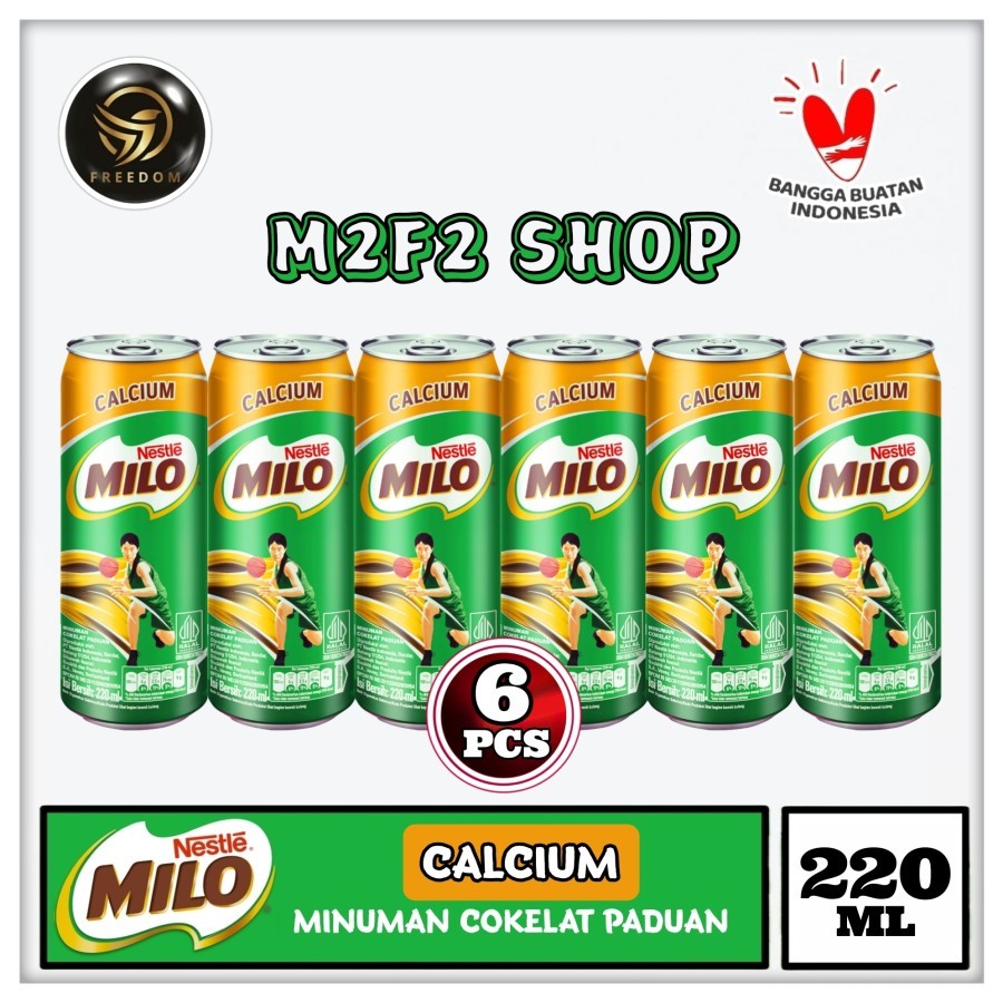 

Milo ACTIVE GO Calcium Can | Kalsium Cokelat Paduan & Susu UHT Kaleng - 220 ml (Kemasan 6 Pcs)