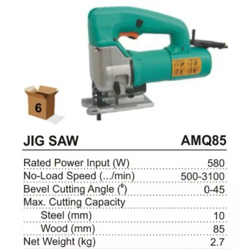 DCA AMQ85 Mesin Gergaji Jigsaw Mesin Gergaji Besi Dan Kayu