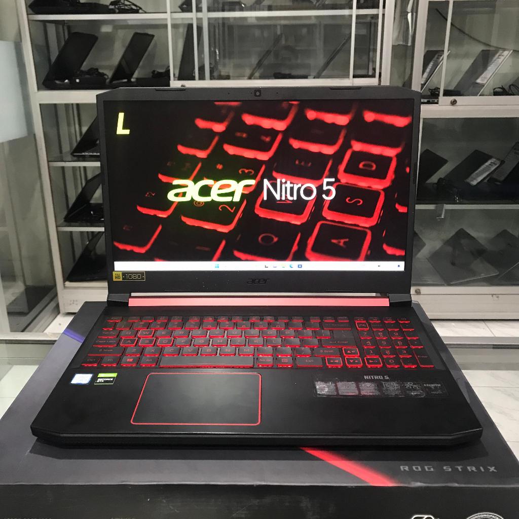 LAPTOP GAMING ACER NITRO 5 AN515-52 CORE I5-8th RAM 8GB SSD 256GB NVIDIA GEFORCE GTX 1050 SECOND