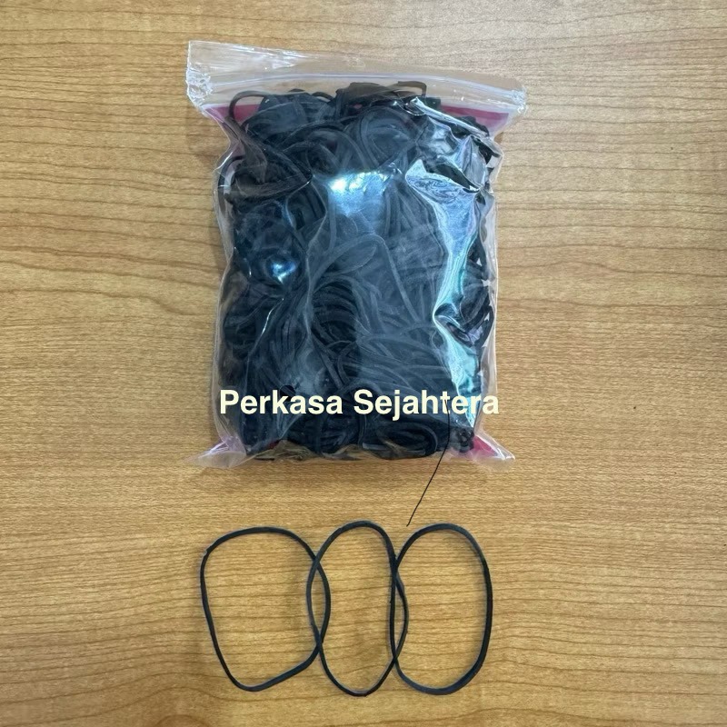 

Karet Gelang Sayur HITAM BESAR / Karet Serba Guna HITAM 100Gr Per Pak