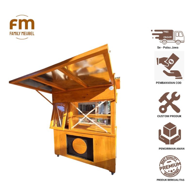 Gerobak booth bakso , Gerobak booth Serbaguna