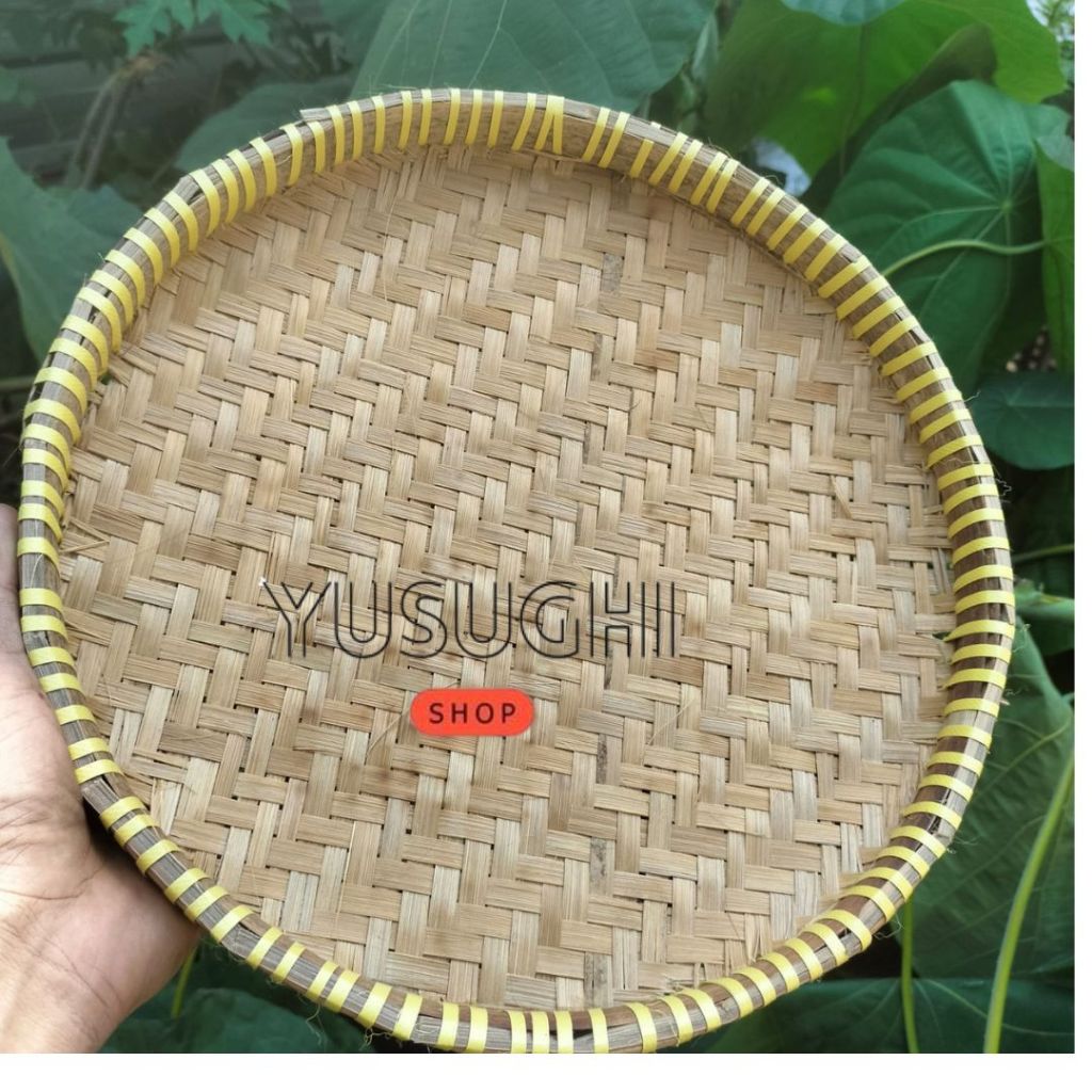 TAMPAH BAMBU MINI 20 CM / NAMPAN BAMBU / NYIRU TUMPENG NAMPAH TUMPENG