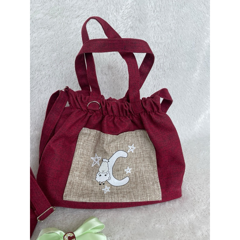 

Custom Print Dumpling Bag / Souvenir Babt Newborn / Souveni Ulang Tahun / Tas Dumpling