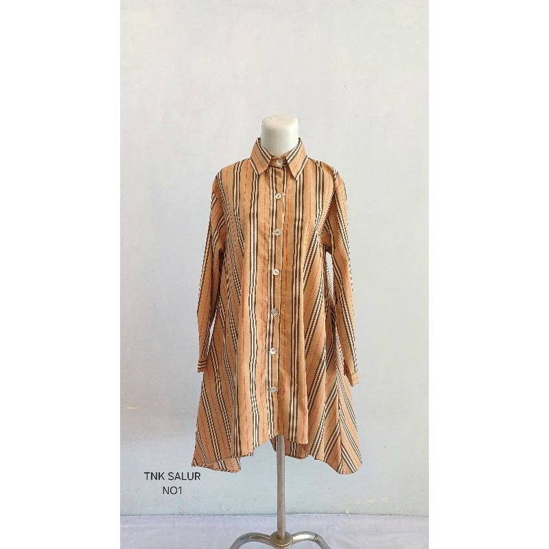 tunik salur kekinian/tunik kemeja salur/tnk salur no1