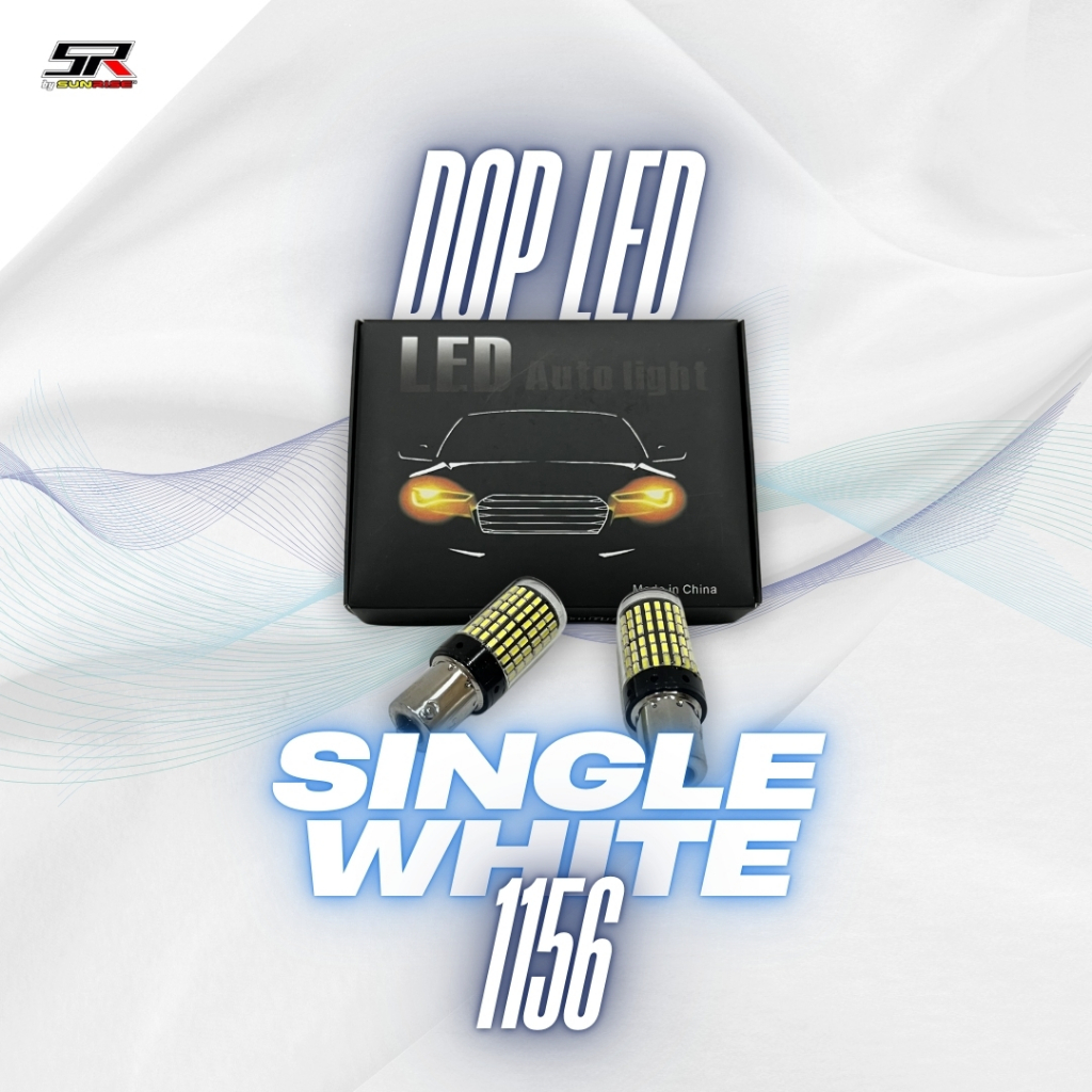 DOP LED SINGLE WHITE 1156 Lampu LED 1156 SUPER BRIGT Lampu LED Dajjal 1156 Lamp LED Terang Lampu Dop