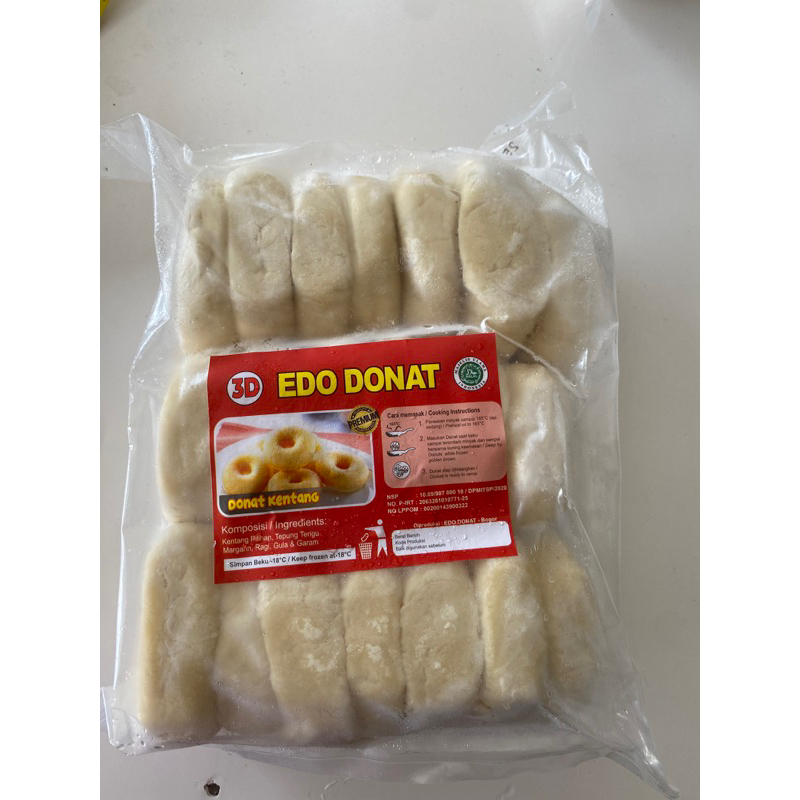 

Donat kentang merk edo donat kenasan 20 pcs