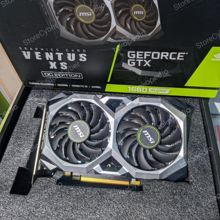 VGA MSI VENTUS XS GTX 1660 SUPER 6GB DDR6 BERGARANSI GTX1660 SUPER GTX1660SUPER GTX 1660SUPER MURAH 