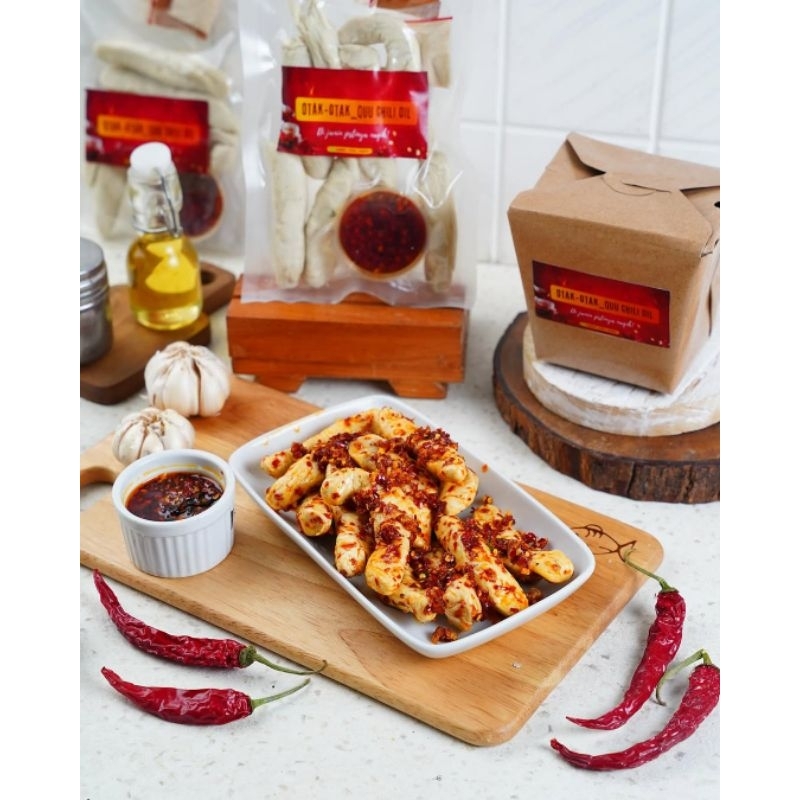 

Otak-Otak ikan bumbu Chili Oil Pedas Camilan kekinian frozenfood