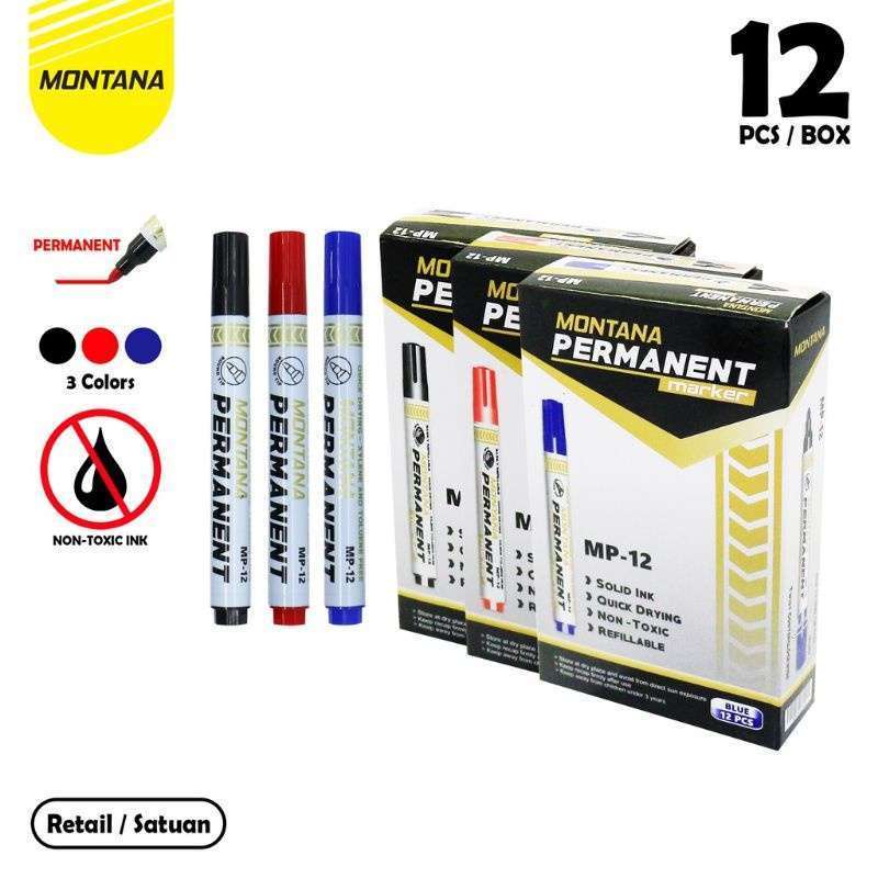 

(1pcs) Spidol Permanent Marker Montana MP-12 / Spidol Permanent Tidak luntur