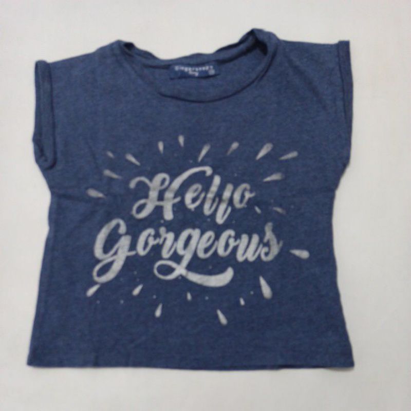 PRELOVED BABY TOPS / KEATASAN BAYI WARMA BIRU MERK GINGERSNAPS