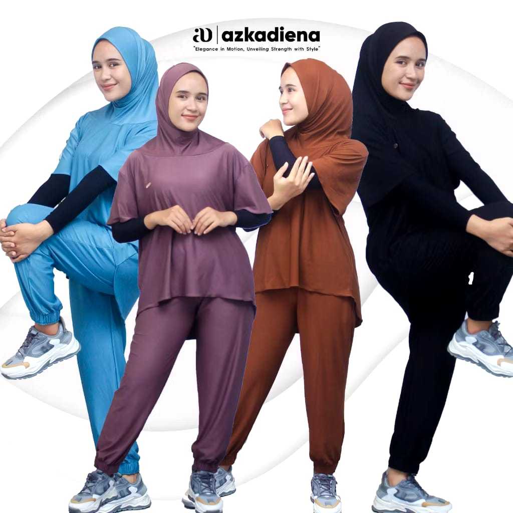 SETELAN OLAHRAGA WANITA MUSLIM PREMIUM ONE SET SPORT WANITA HIJAB SETELAN WANITA OLAHRAGA HIJAB MUSL