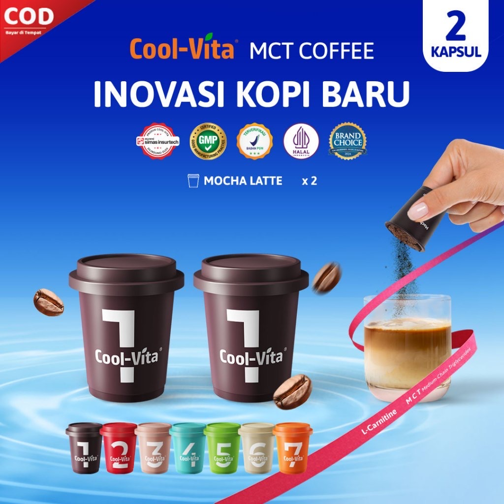 

【1 Box】 Coolvita MCT Coffee Capsule Minuman Inovasi Kopi Baru kapsul kopi coffee capsule