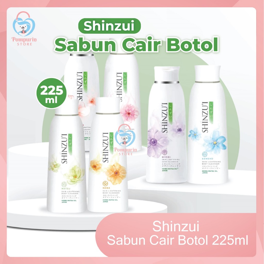 Shinzui Sabun Cair Botol 225ml (Body Cleanser) - Body Wash Sabun Mandi Cair Shinzui