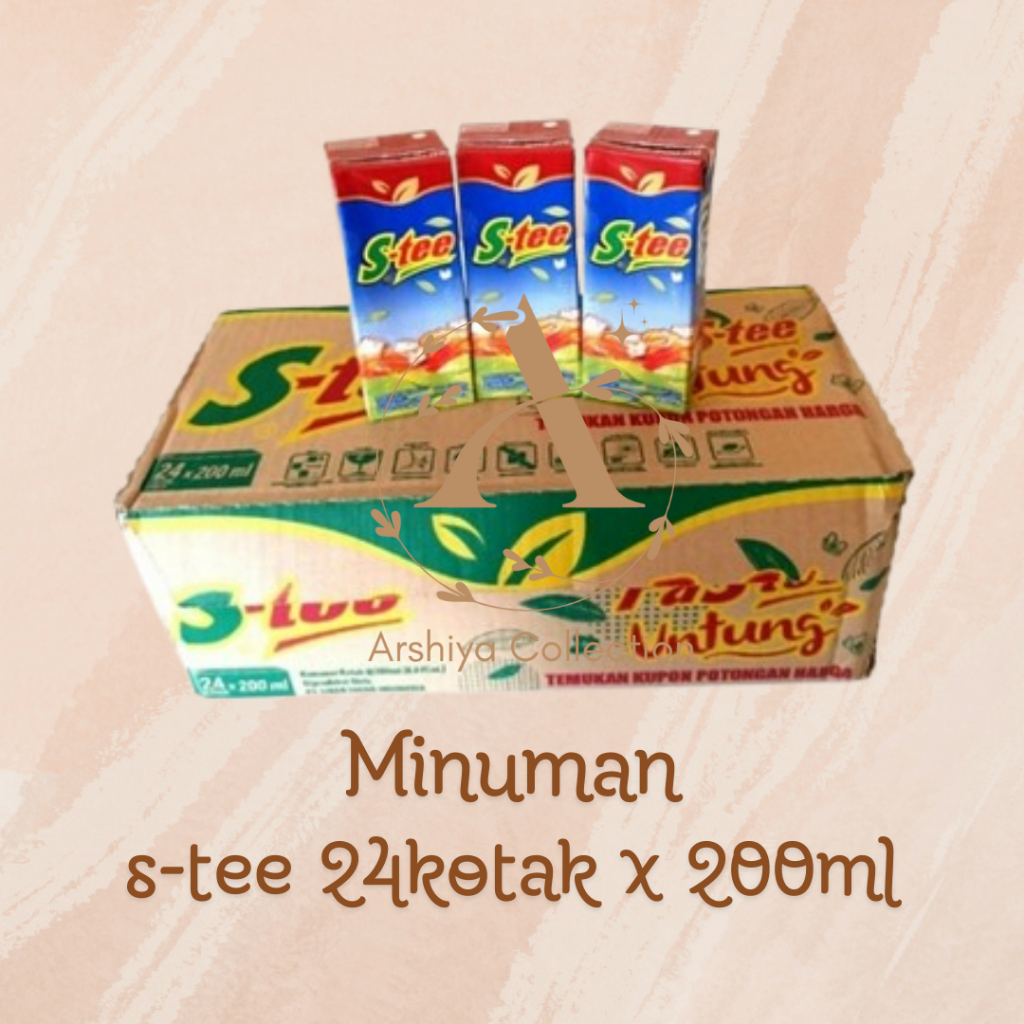 

Minuman S-tee Kemasan Teh Kotak 200ml 1 Dus S tee (isi 24 pcs)