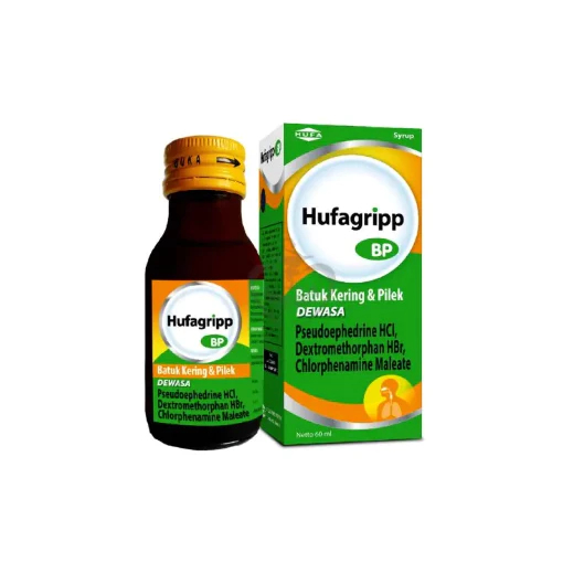 HUFAGRIP HUFAGRIPP BATUK PILEK UNTUK DEWASA 60 ML SIRUP