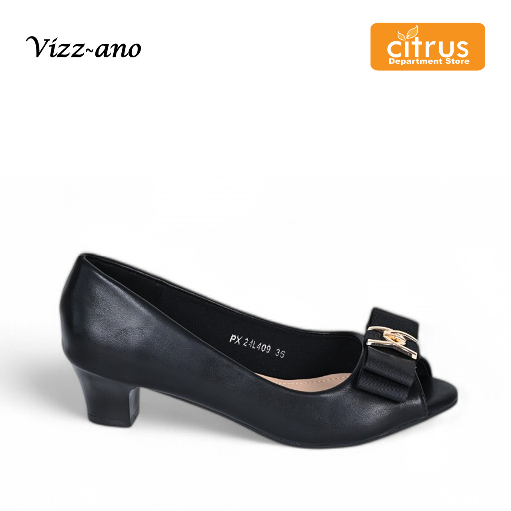 Vizzano PX24L409 Sepatu Heels Black Beige