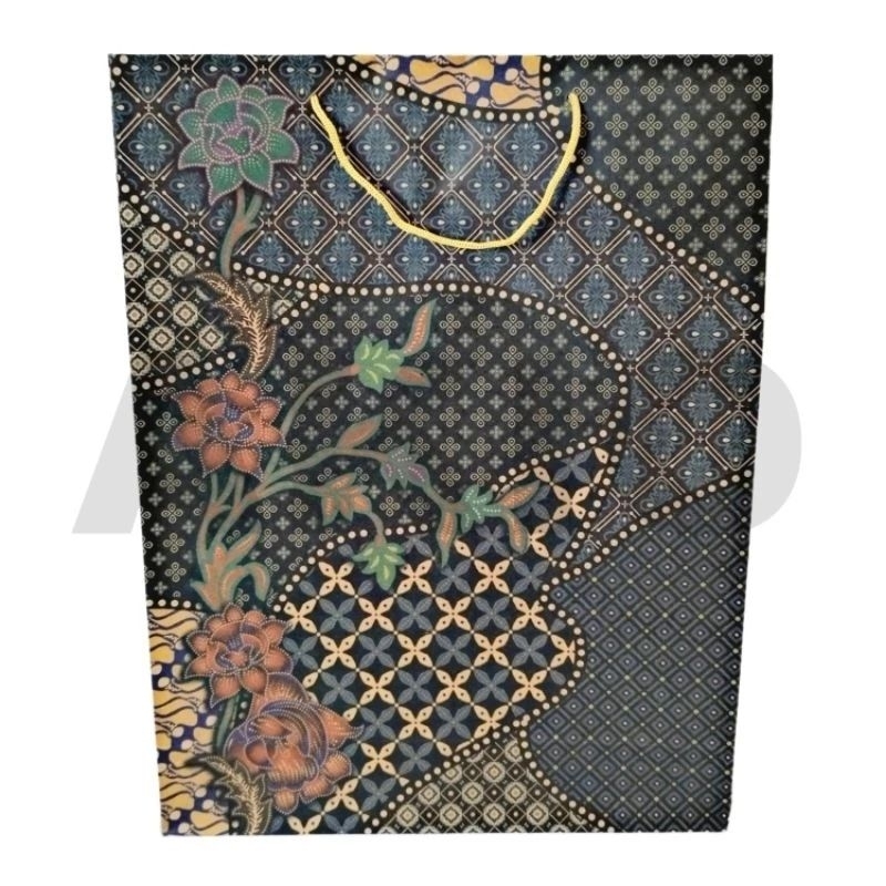 

100 pcs paper bag sedang tali besar motif terbaru