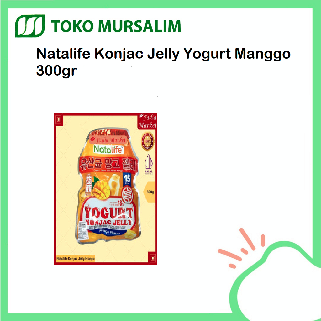 

Natalife Konjac Jelly Yogurt dengan rasa mangga