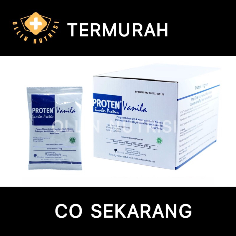 

PROTEN RASA VANILLA 1 BOX ISI 20 SASET ORIGINAL DAN TERMURAH