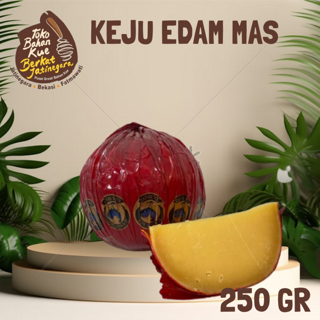 

KEJU EDAM MAS 250 GR /KEJU BOLA APEL AYAM EMAS POTONGAN 250 GR
